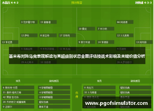 基米希对阵马竞表现解读与英超级别状态全面评估技战术影响及关键价值分析
